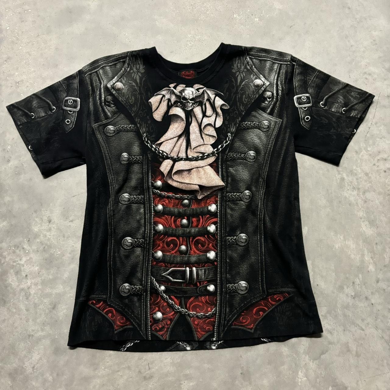 Japanese Brand Emo Y2k 2000s Grunge Horror Vampire Costume Halloween Tee