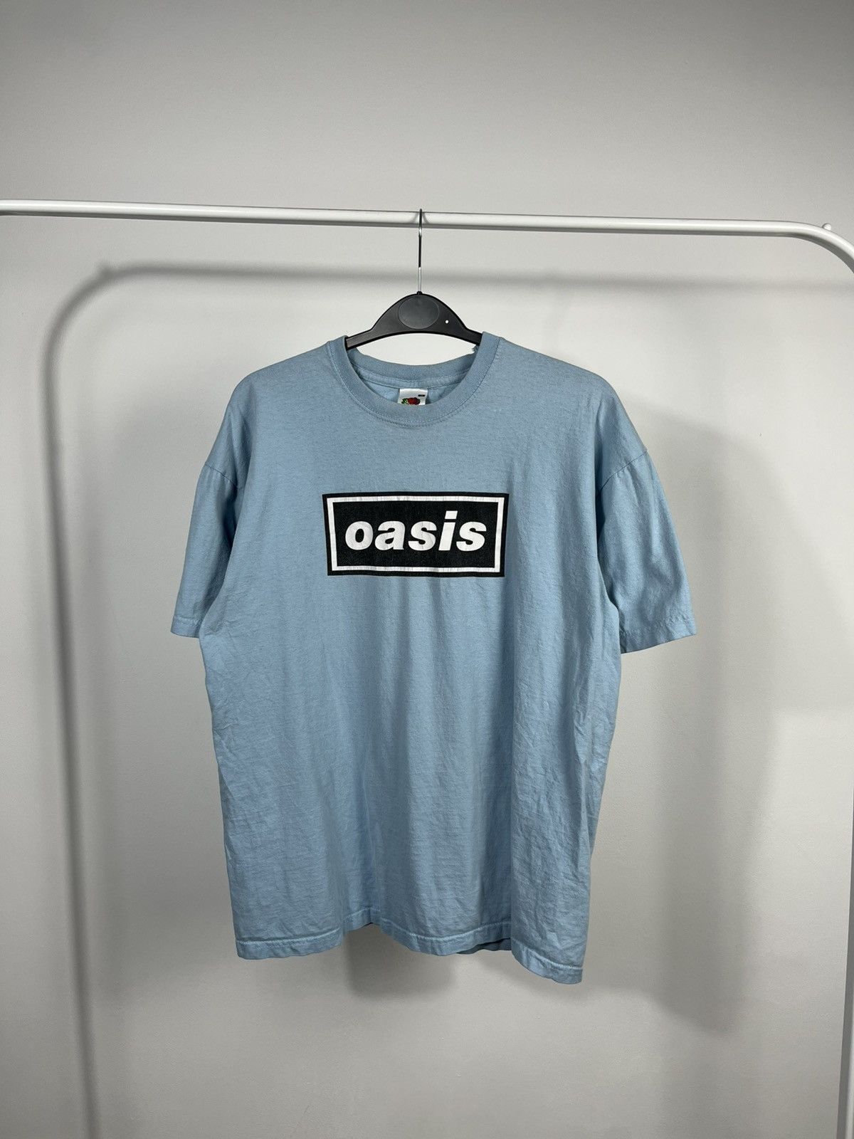 Other Oasis Band Logo T Shirt Blue Fruit Of The Loom Size M Hoodie, Sweatshirt | FlexRushtees.com