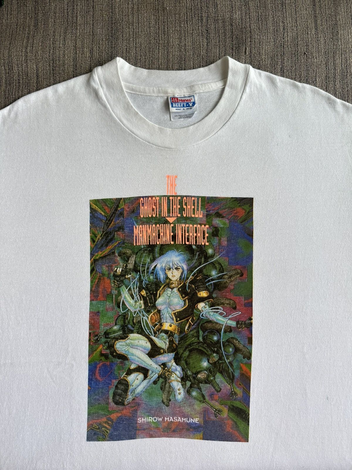 Anime Vintage 90 S Ghost In The Shell Manmachine Interface Rare T-Shirts, Hoodie, Sweatshirt | FlexRushtees.com