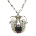 Other Georg Jensen Heritage Silver925 Garnet Necklace Metal Necklace Duty Free For Usa