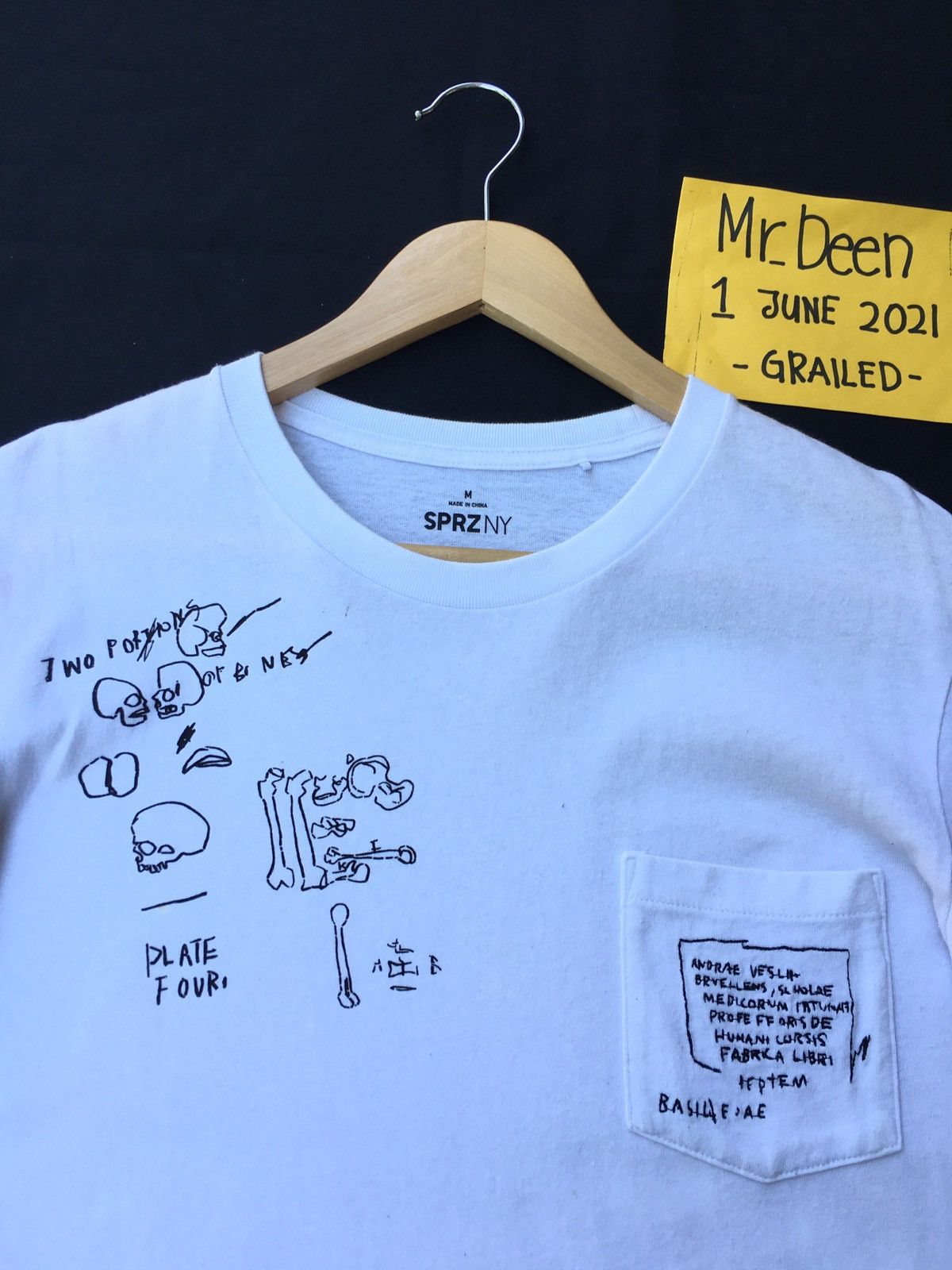 Jean Michel Basquiat X Uniqlo Rare Sprzny X Jean Michel Basquait Skeletons Ilustrat