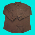 Vintage Guide Series Men S Flannel Shirt Long Sleeve Brown Casual Classic Fall Winter Men S