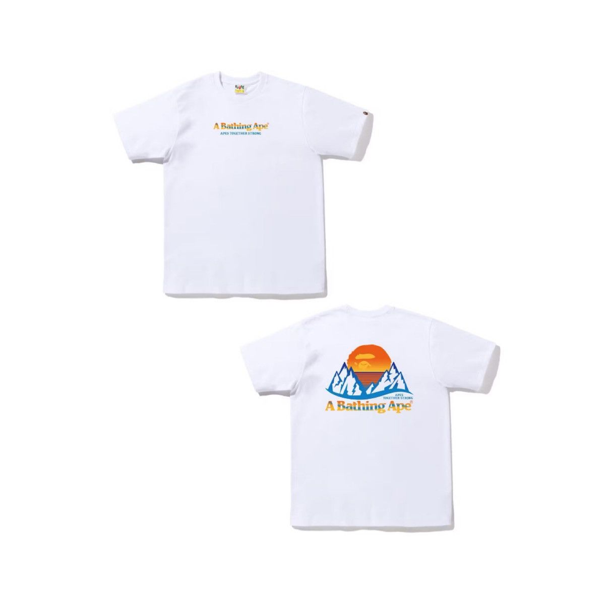 Bape Mountain Tee White