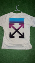 White Off White Gradient Tee Xs Hoodie, Sweatshirt | FlexRushtees.com