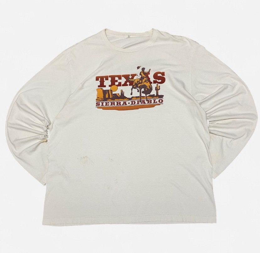 Other Vintage Texas Sierra Diablo Western Cowboy White Longsleeve