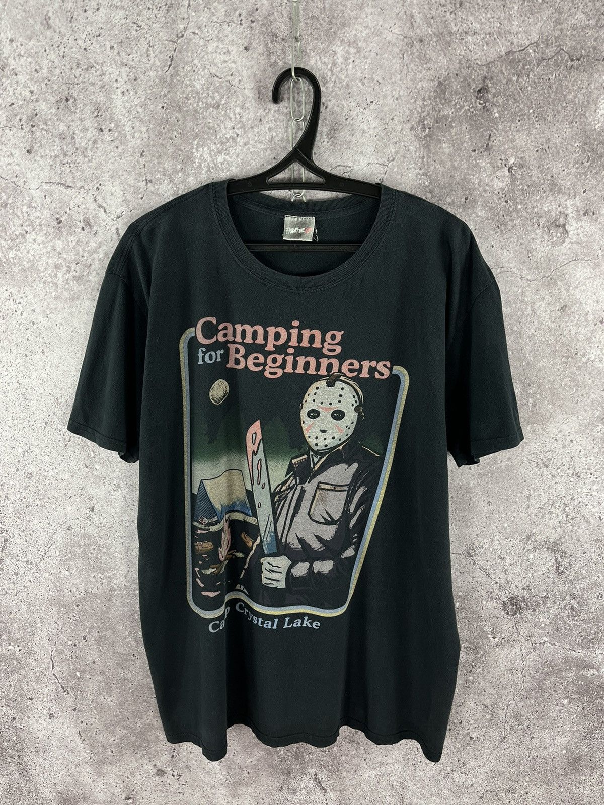 Gildan Friday The 13th Tee Camping For Beginners Camp Crystal Lake