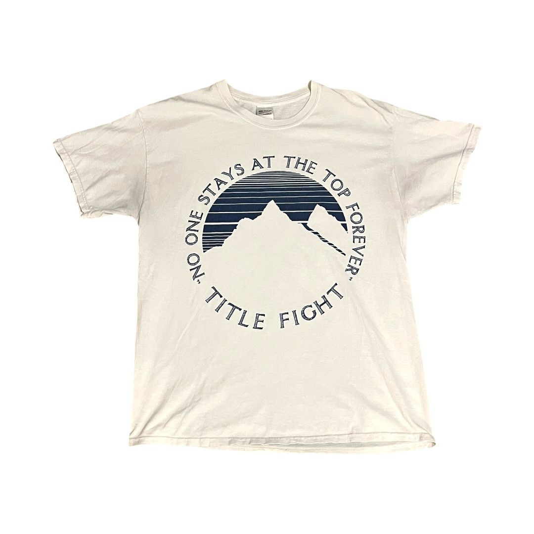 Band Tees Vintage Title Fight Mountain Gradient T Shirt Rare Variant