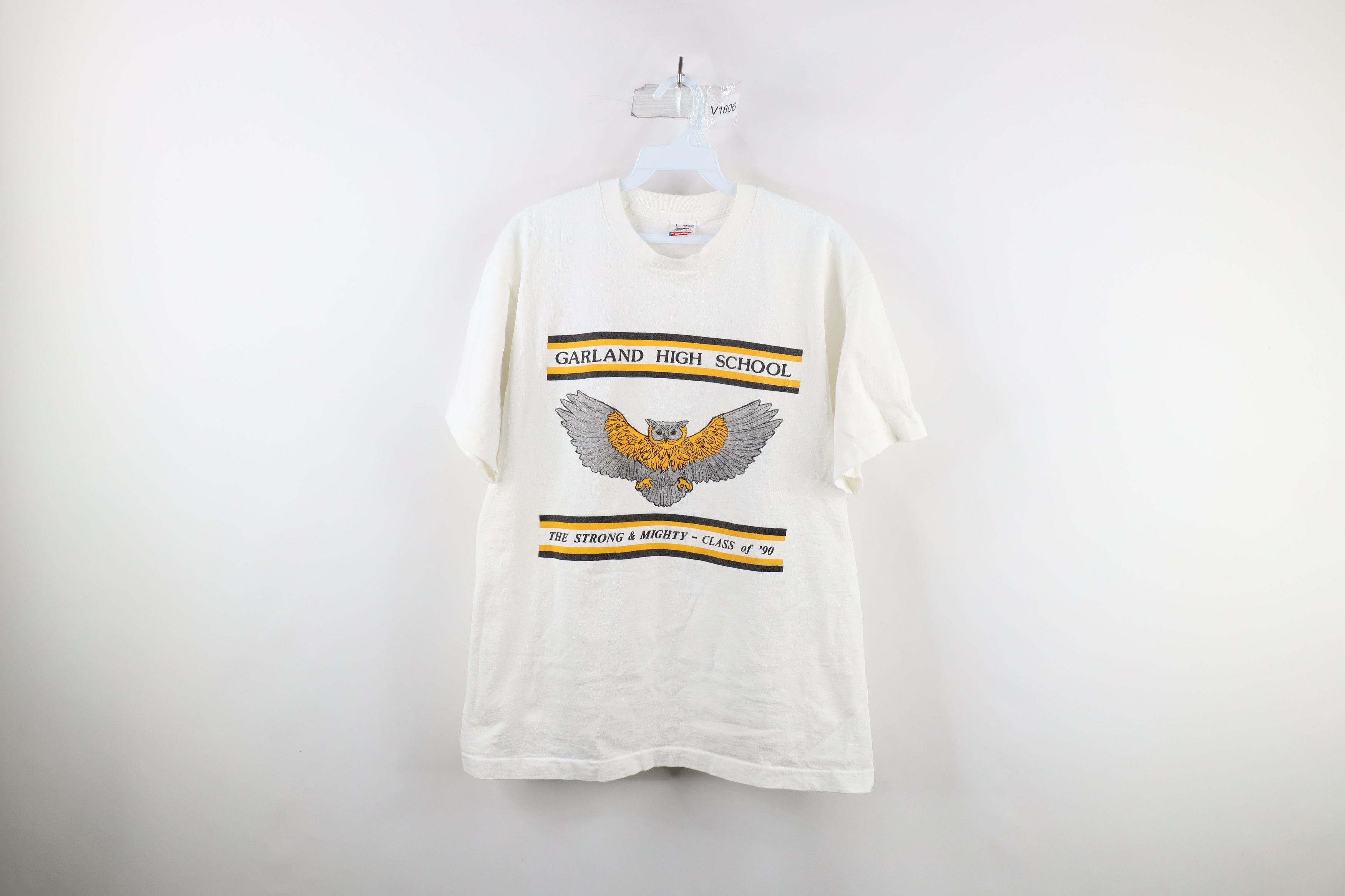 Vintage 90s Garland High School Short Sleeve T Shirt Usa Hoodie, Sweatshirt | FlexRushtees.com