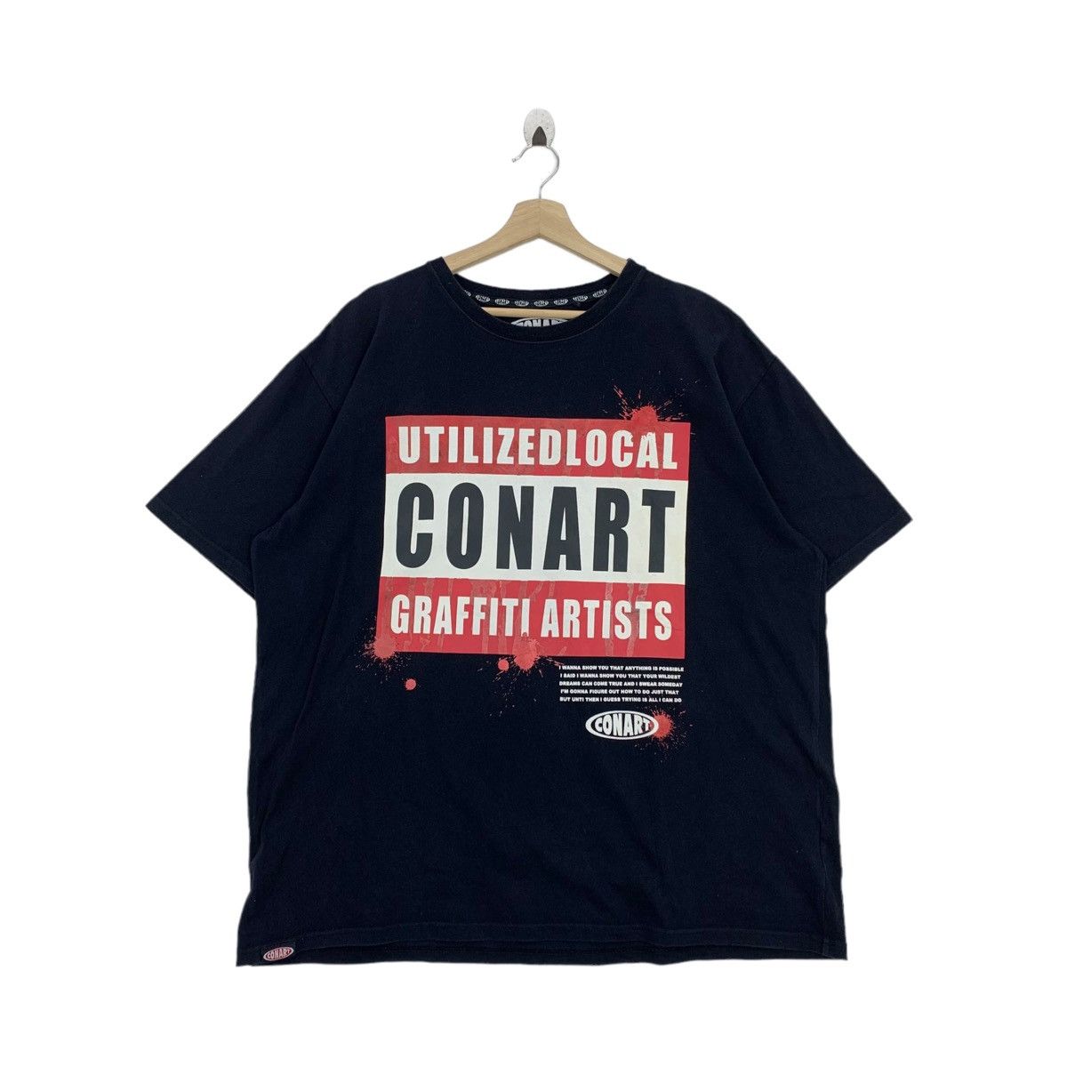 Vintage Rare Conart Utilized Local Graphiti Artist Mens Tee Hoodie, Sweatshirt | FlexRushtees.com