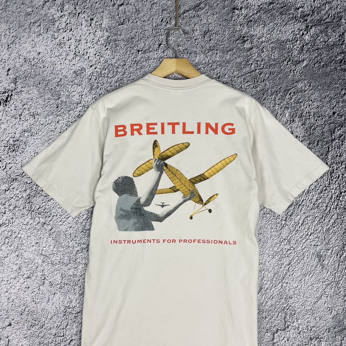 Vintage Breitling Jerzees 100 Years Of Flight Tee