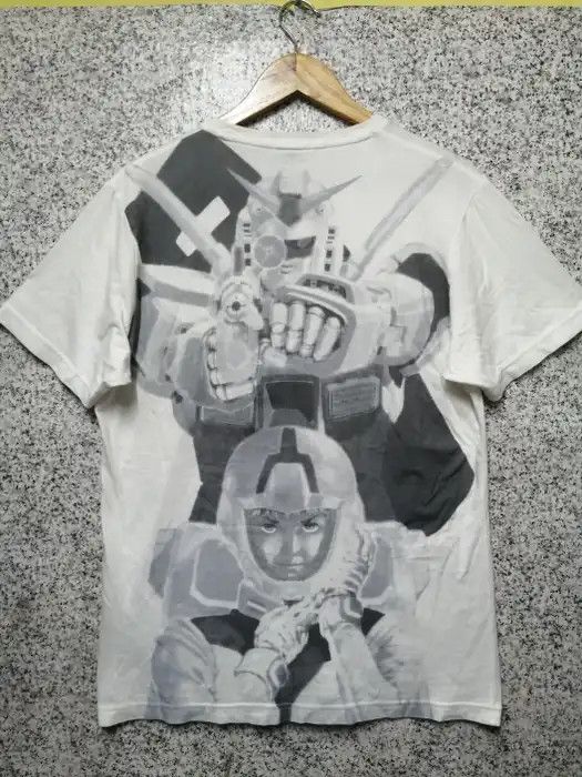 Japanese Brand X Vintage Anime Gundam Illustrations Overprint Very Rare