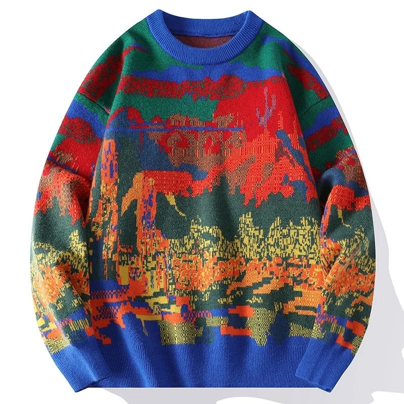 Vintage Winter Knitted Sweater Japanese Crewneck T-Shirts, Hoodie, Sweatshirt | FlexRushtees.com