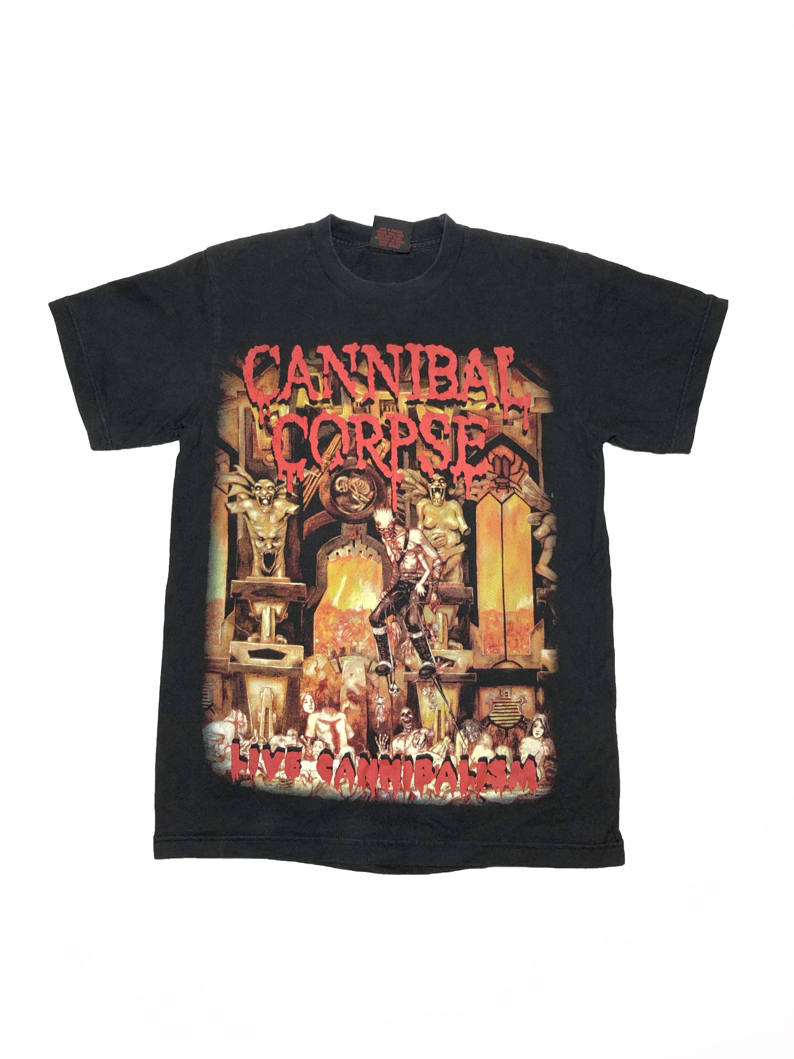 Vintage Cannibal Corpse 90s Vintage Live Cannibalism T Shirt Hoodie, Sweatshirt | FlexRushtees.com