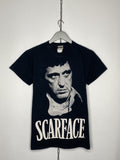 Band Tees Vintage Scarface Tony Montana T Shirt Overprinted Big Logo