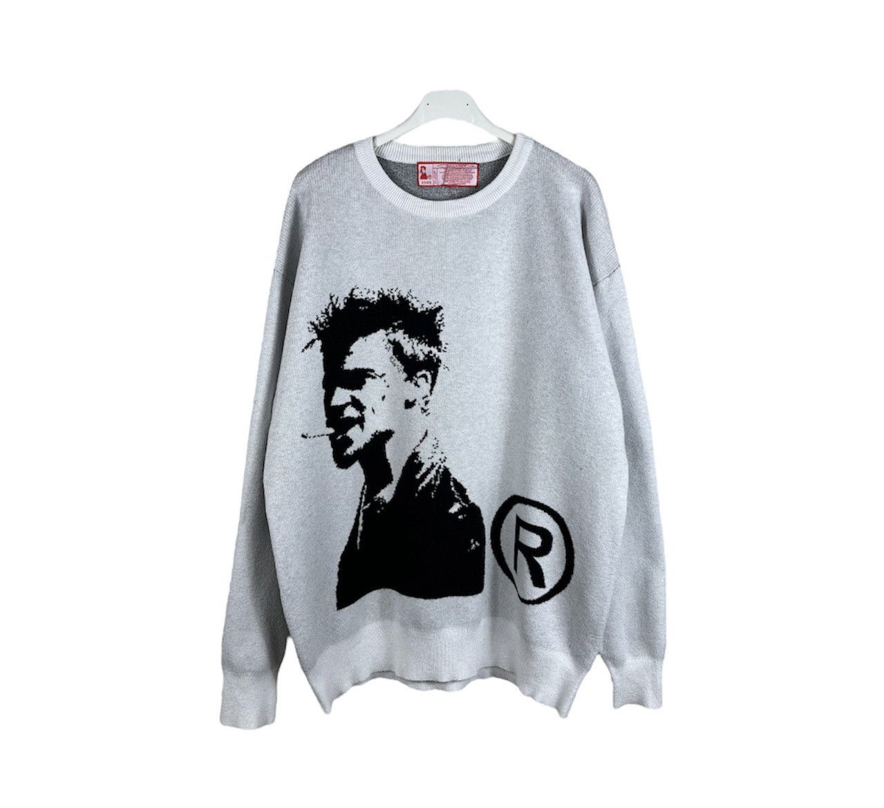 Divizn Joy Divizn Brad Pitt Fight Club Knit Sweater Sweatshirt