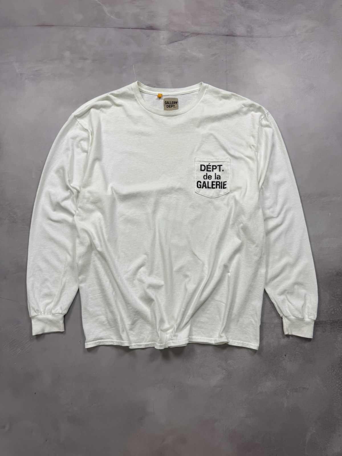 Dept Gallery Dept French Logo Pocket L S Tee White Xl Hoodie, Sweatshirt | FlexRushtees.com