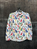 Go Slow Caravan 2000s Go Slow Caravan Psychedelic Guitar Color Shirt