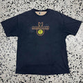 Vintage Y2k Happiness Is A Mushroom Cloud Smiley Face Tee