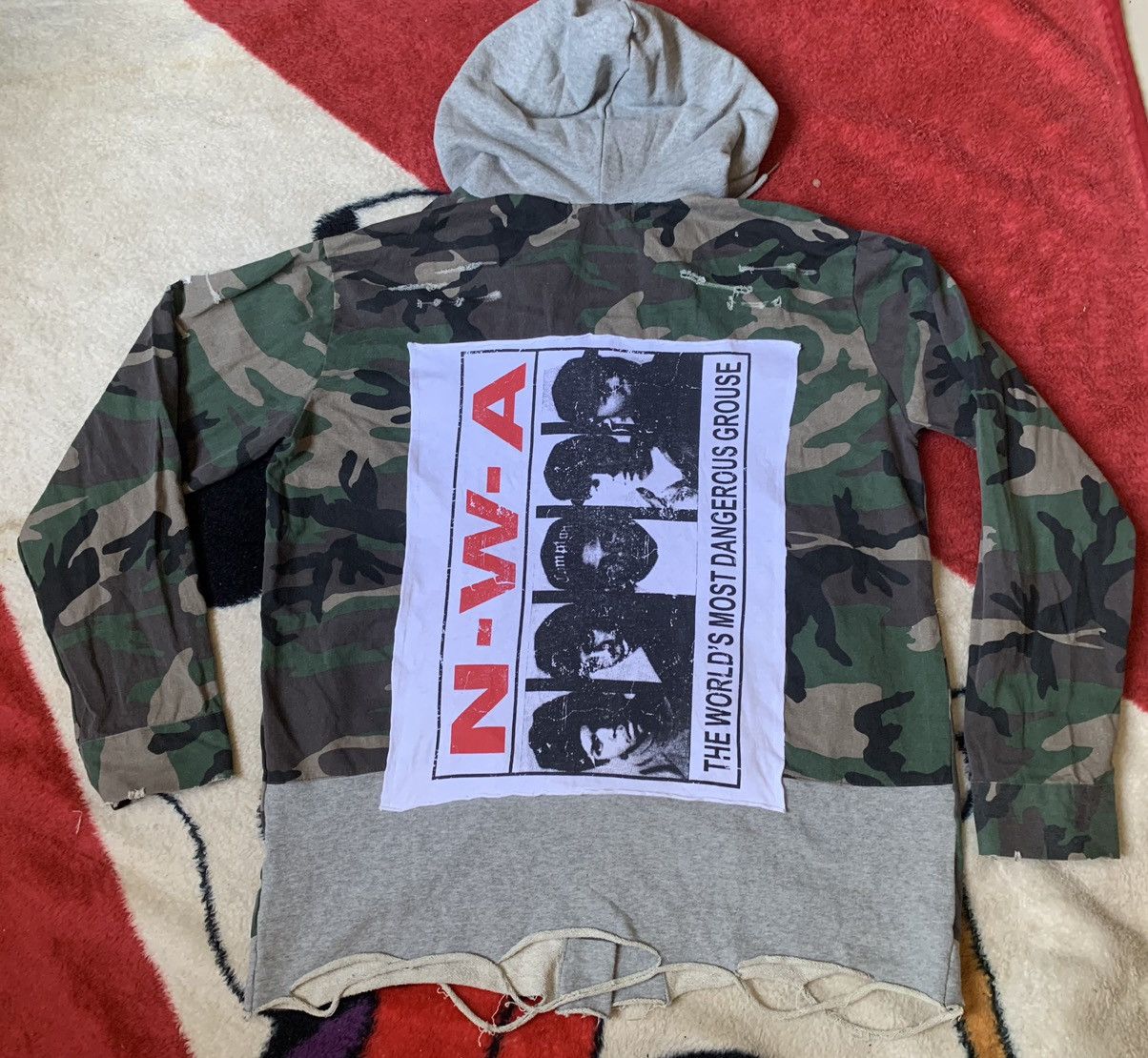 Seditionaries Nwa Distressed Camo Hoodie Rare Design T-Shirts, Sweatshirt | FlexRushtees.com