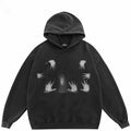 Vintage Washed Design Gothic Style Printed Hoodie Sweatshirt T-Shirts | FlexRushtees.com