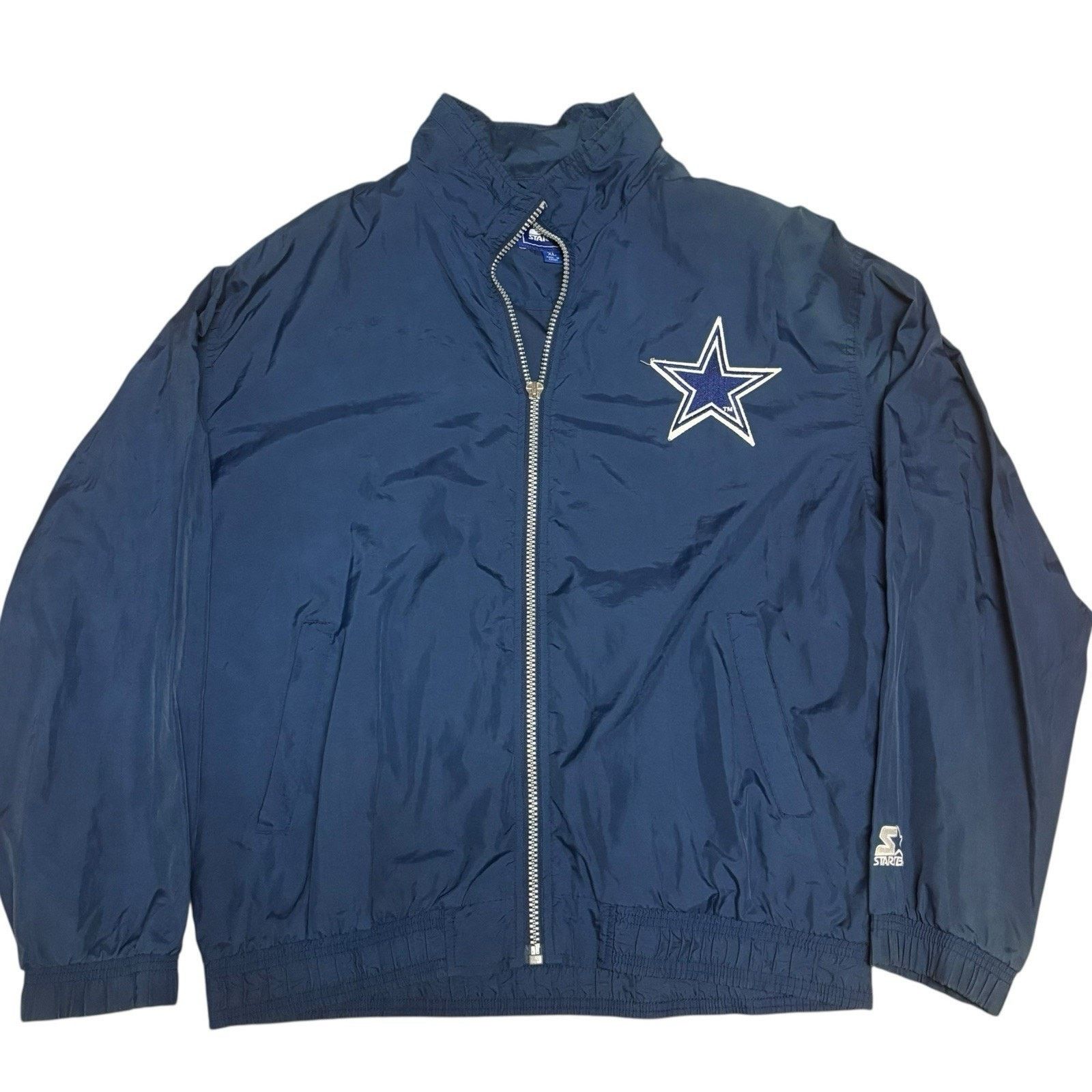 Dallas Cowboys Starter Windbreaker Large Star Logo 90s
