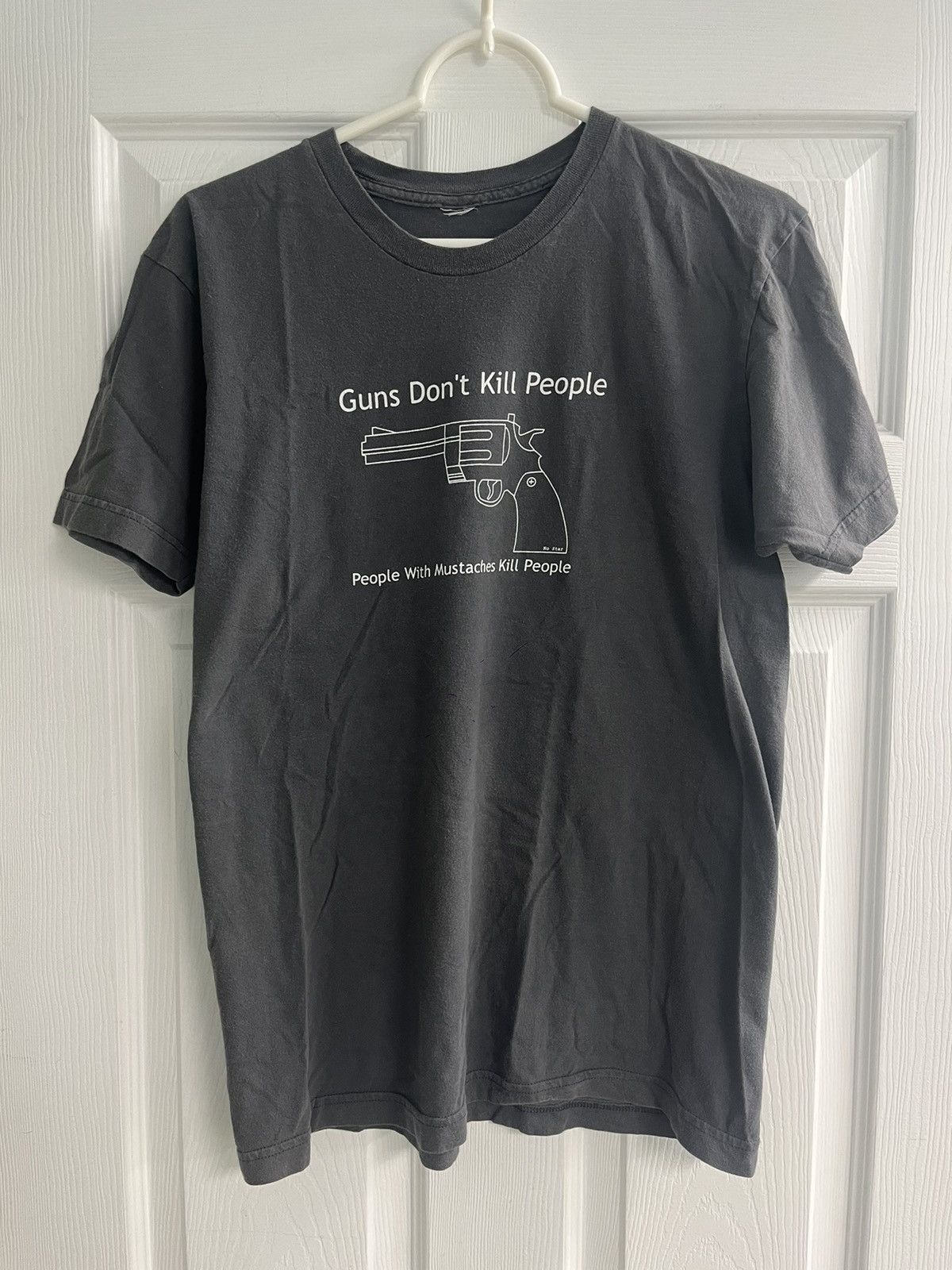 Vintage Guns Don T Kill People Mustaches Do Revolver Graphic Tshirt Hoodie, Sweatshirt | FlexRushtees.com
