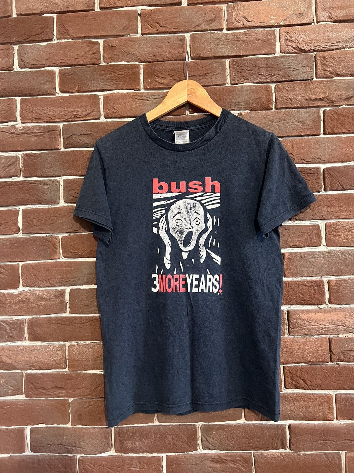 00s Vintage Bush Band T Shirt Double Sided Scream Art Tee Hoodie, Sweatshirt | FlexRushtees.com
