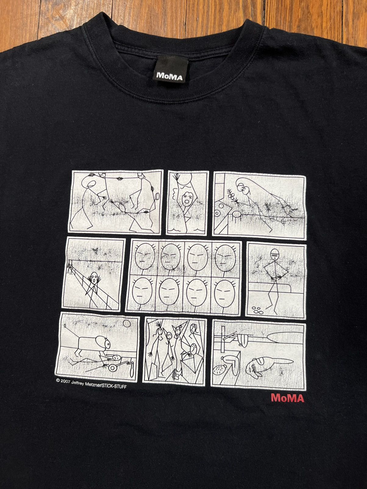 Vintage 2007 Moma Art Tee Jeffrey Metzner Stick Stuff Hoodie, Sweatshirt | FlexRushtees.com