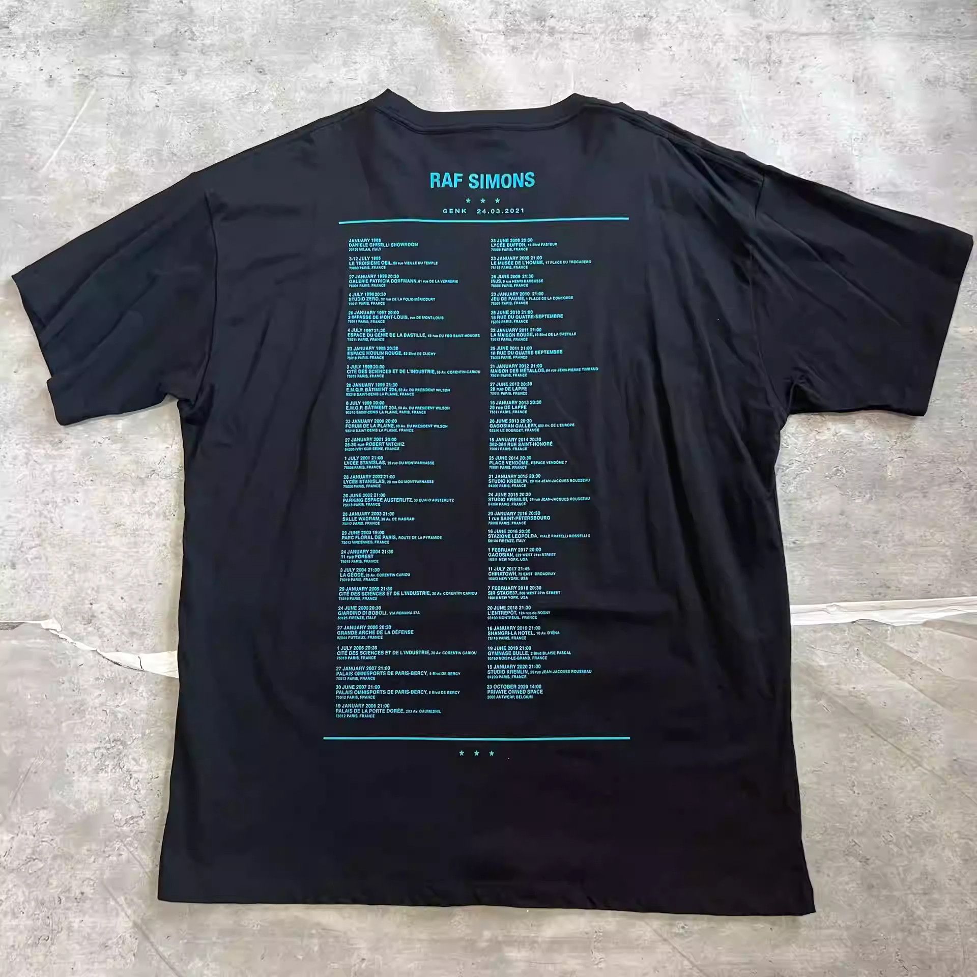 Simons Raf Simons 21fw Slogan Short Sleeve Tee