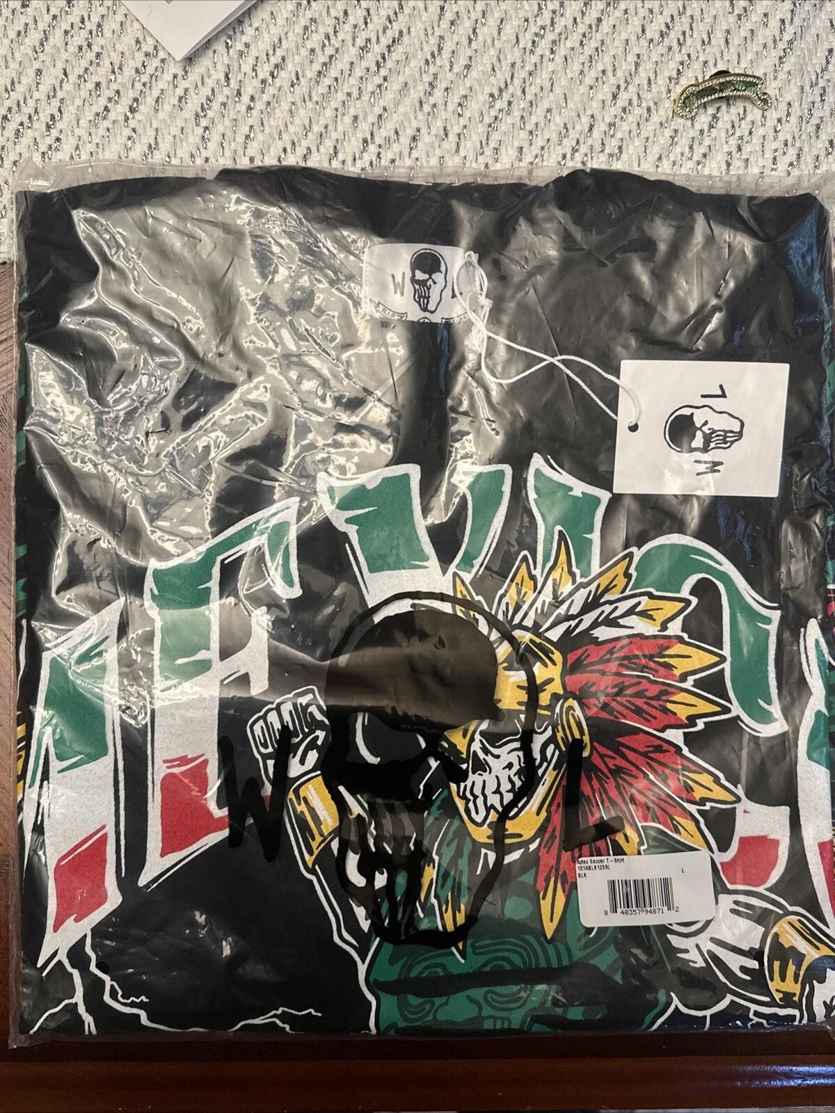 Lotas Warren Lotas Aztec Futbol T Shirt Size Large Nwt Authentic