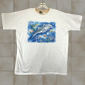 Alife Vintage 90s Dolphin Ocean T Shirt Men S 2xl White Cotton Graphic Print Marine Life Retro Beach
