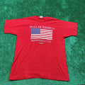 Vintage Fruit Of The Loom T Shirt Adult Xl Usa 90s Red
