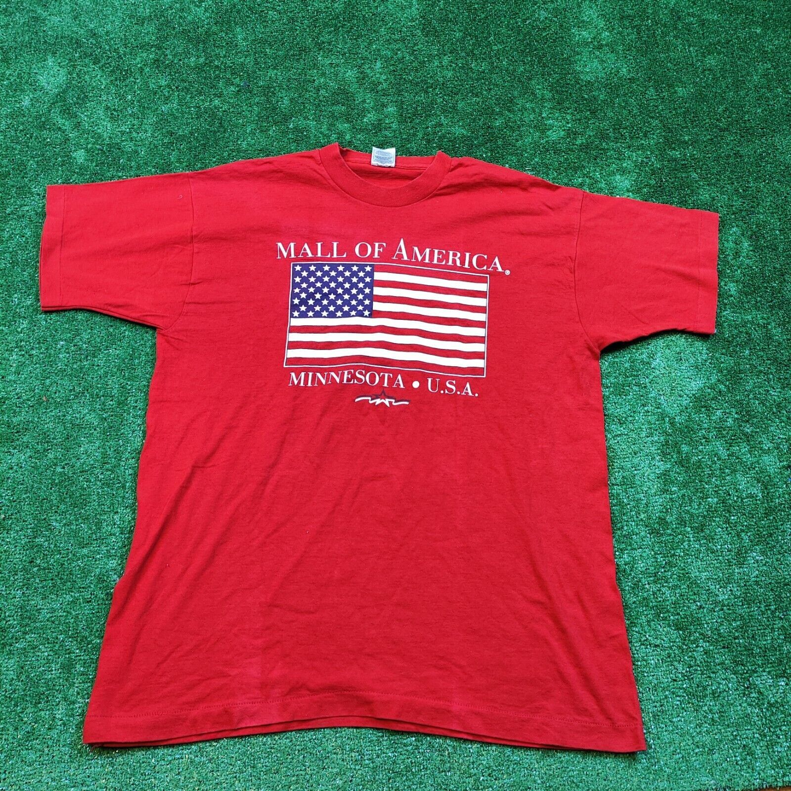 Vintage Fruit Of The Loom T Shirt Adult Xl Usa 90s Red