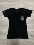 Chrome Hearts Deadstock Cemetery Cross Horseshoe Tri Logo Chrome Hearts T-Shirts, Hoodie, Sweatshirt | FlexRushtees.com