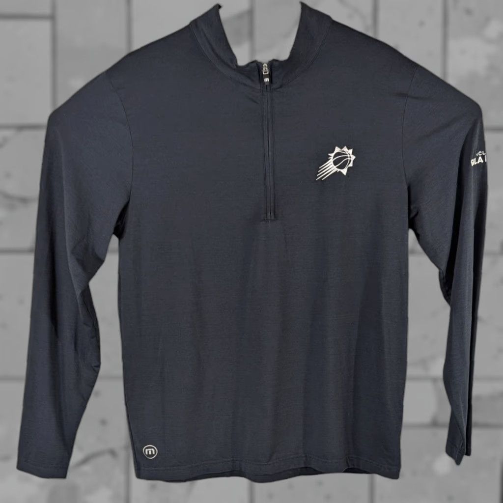 Travismathew Travis Mathew Mens L Black 1 4 Zip Lightweight Shirt Gila River Basketball Golf Hiking Hoodie, Sweatshirt
