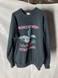 Vintage 80s Fruit Of The Loom Sweatshirt Xl Cactus Nature