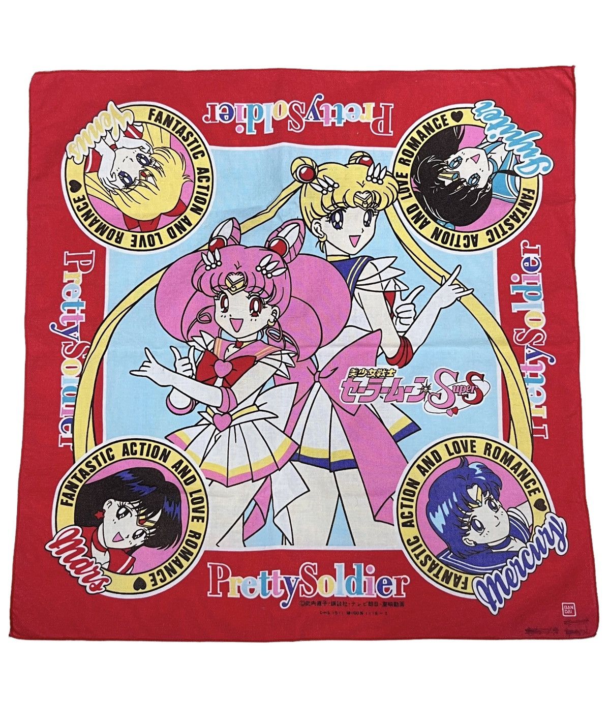 Vintage Delete Soon Fye 90 S Sailormoon Bandana Handky