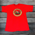 Fruit Of The Loom Vintage 90s West Virginia Crest Slogan T Shirt Men Xl Red Cotton Retro Outdoor Sum Hoodie, Sweatshirt