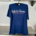 Vintage 90s Talk Is Cheap Until You Hire A Lawyer Typography Tee Hoodie, Sweatshirt | FlexRushtees.com