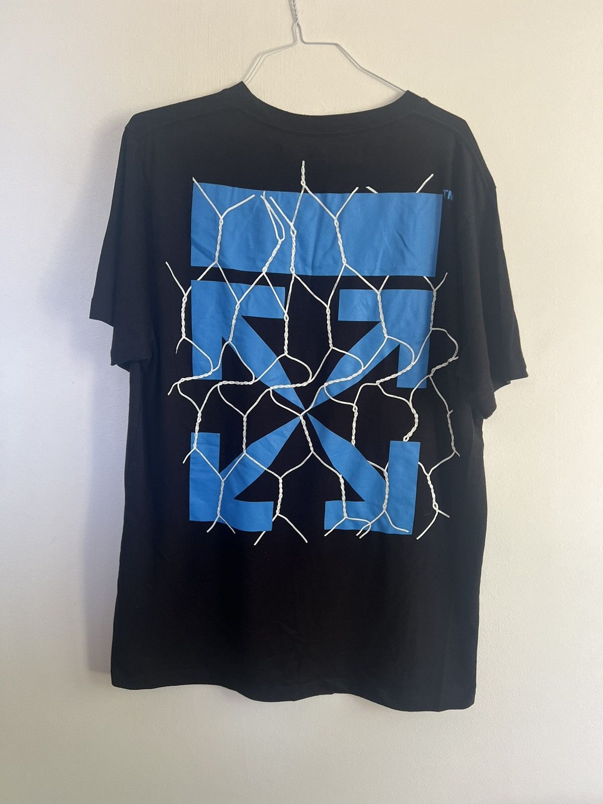 White Off White Fence Logo Tee Hoodie, Sweatshirt | FlexRushtees.com