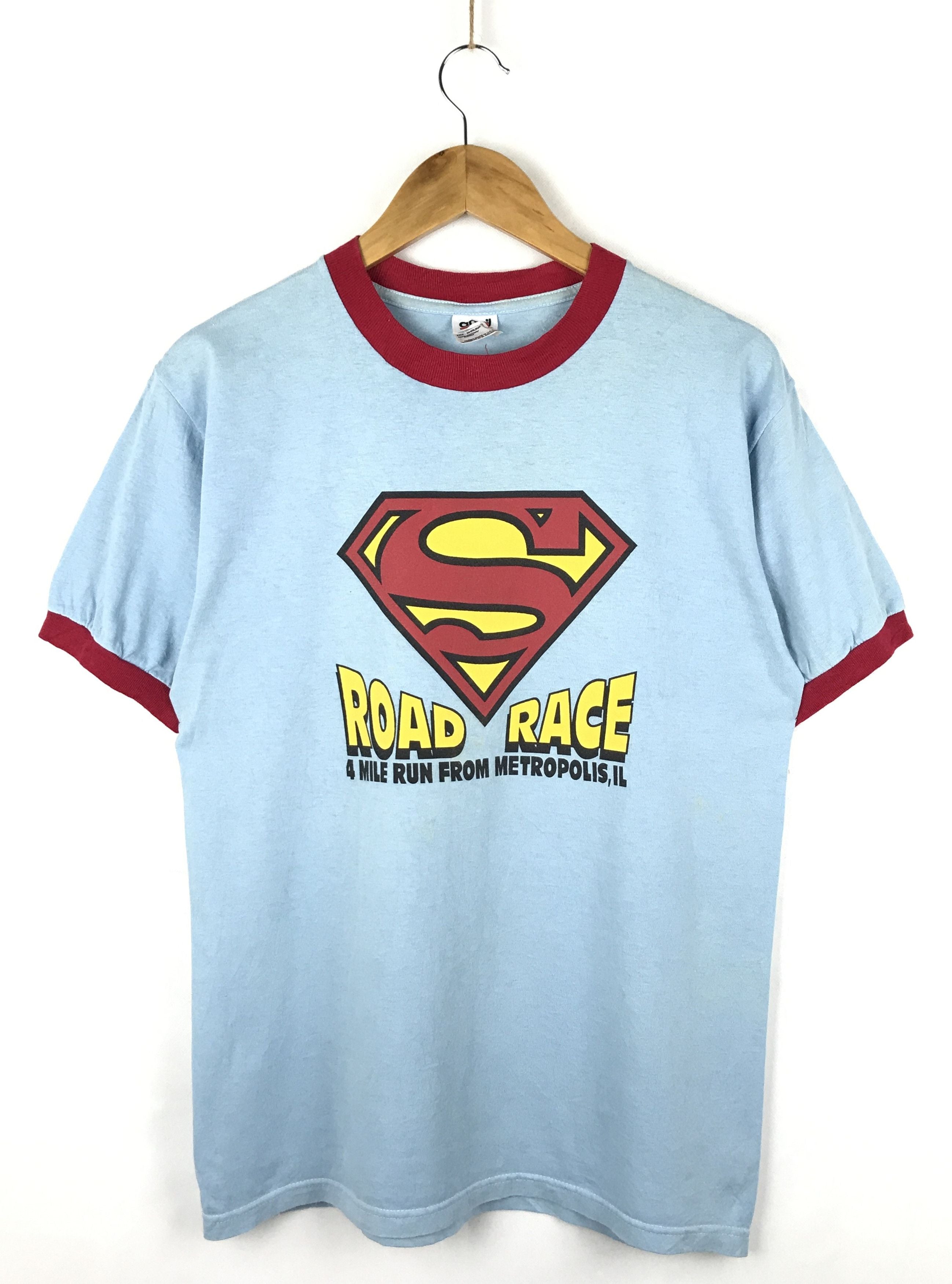 Designer X Vintage Vintage Superman Road Race Anvil Tees