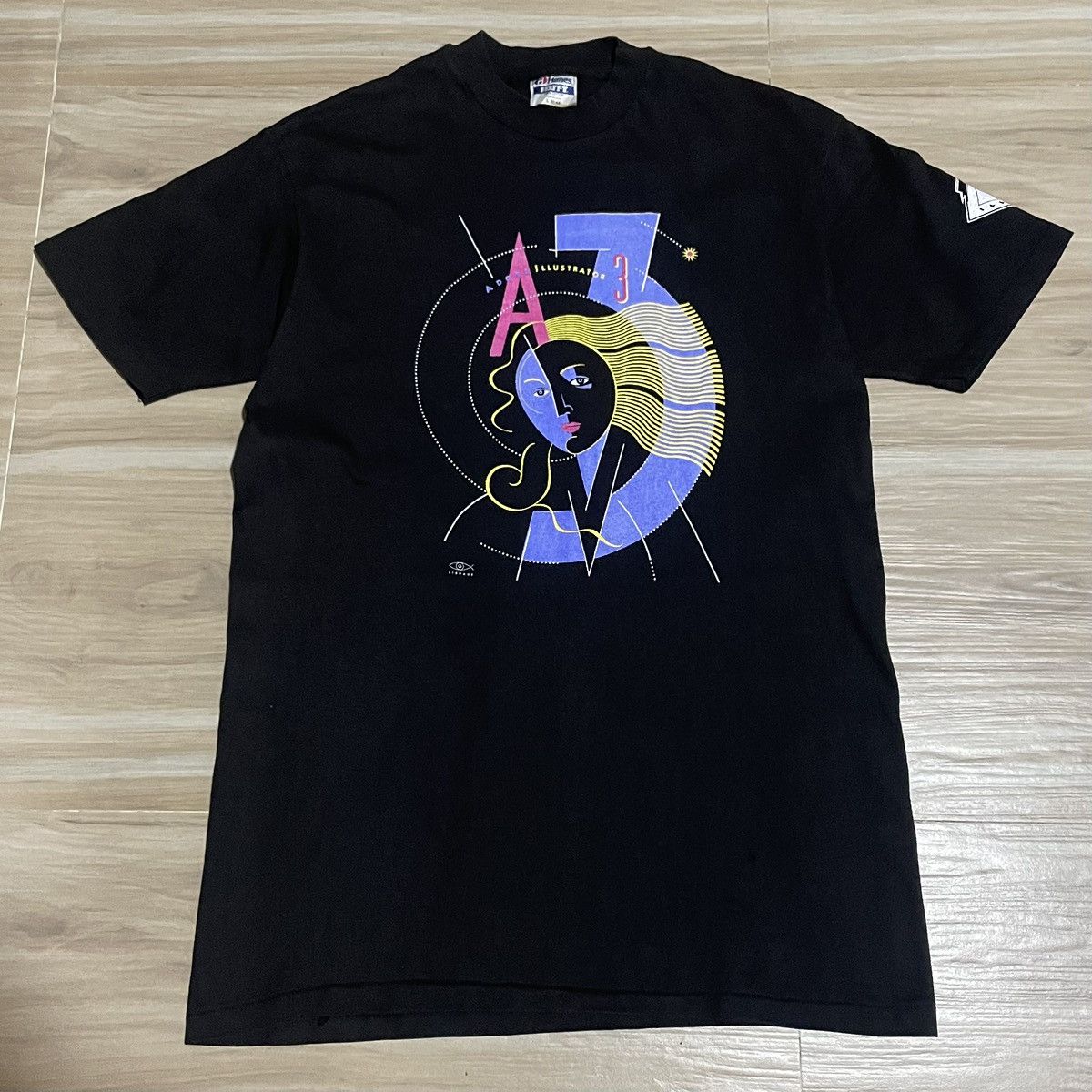 Vintage 1990s Adobe Illustrator 3 Vintage Promo Tee Hoodie, Sweatshirt | FlexRushtees.com