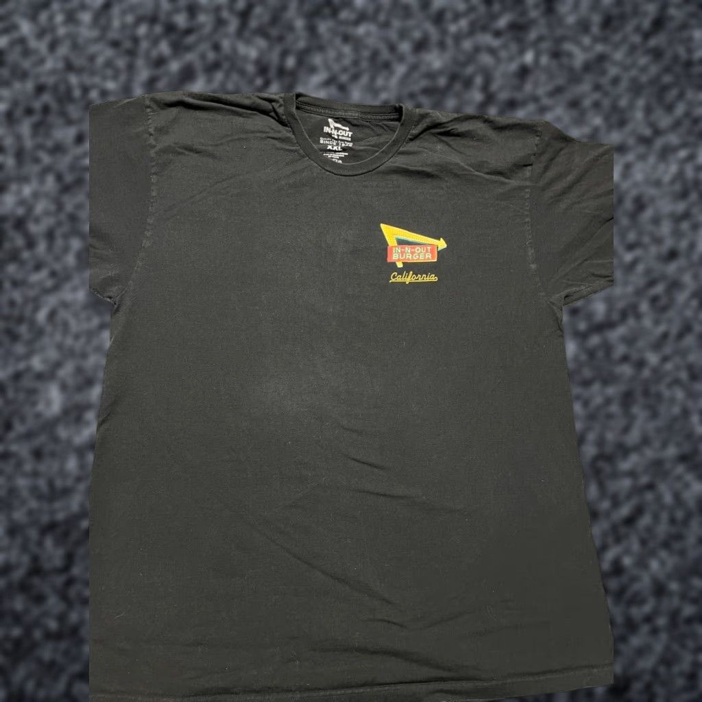 Doublet Vintage In And Out Burger T Shirt Mens 2xl Black Double Sided Cotton Retro 70s 80s 90s Logo