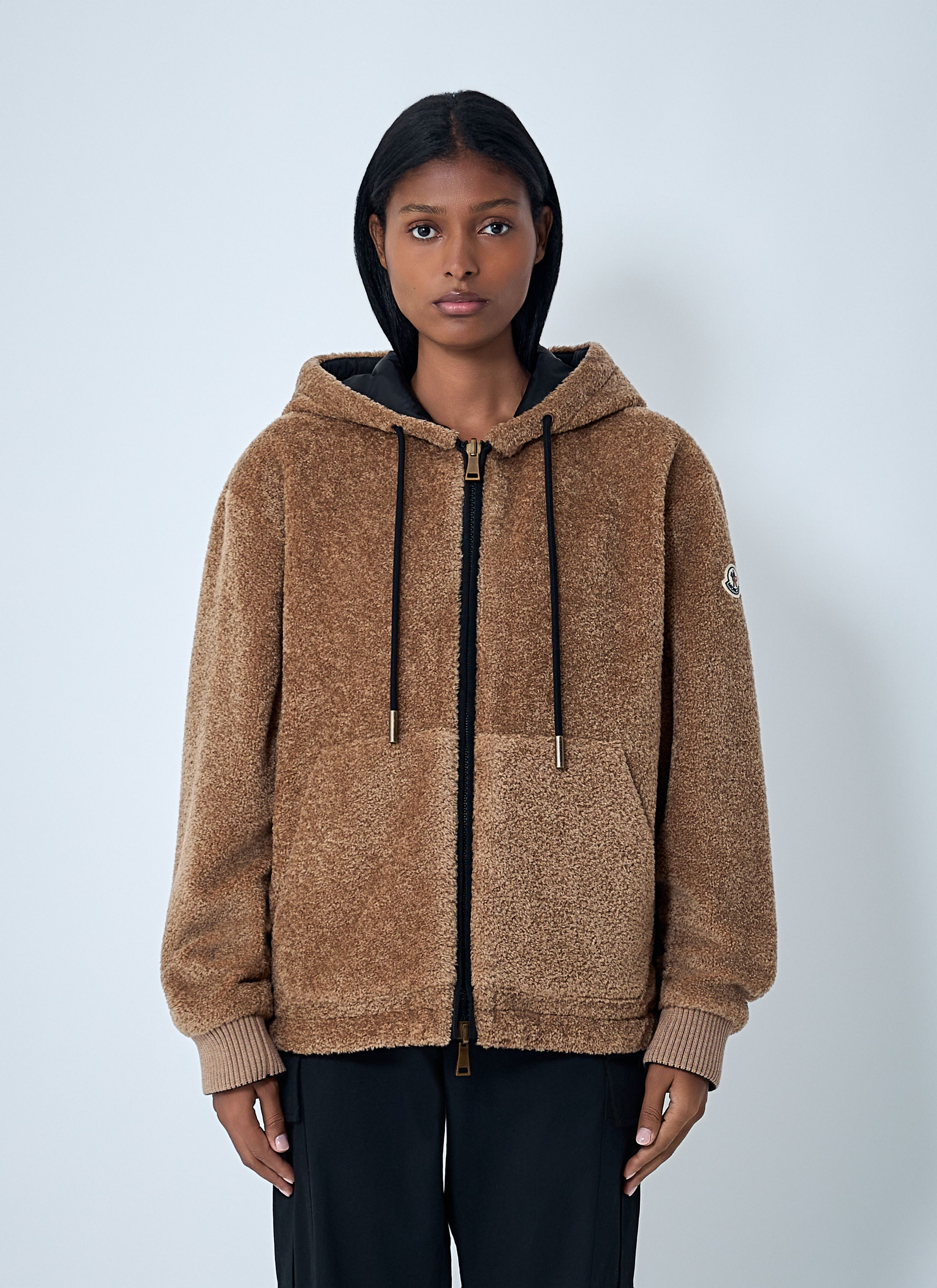 Moncler Reversible Teddy Padded Zip Up Sweatshirt