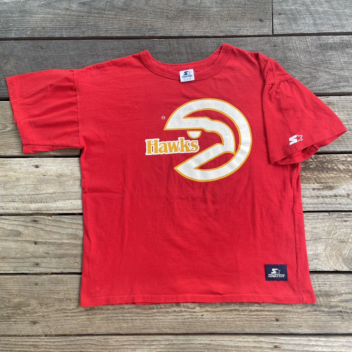 Starter X Vintage Vintage 90s Nba Atlanta Hawks Starter Boxy Fit T Shirt