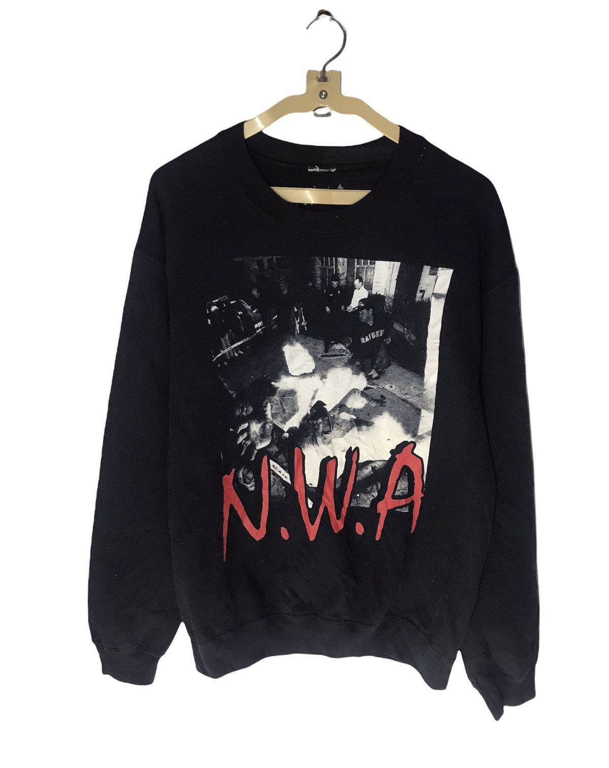 Rap Tees N W A Hip Hop Group Crewneck Sweatshirt Hoodie | FlexRushtees.com