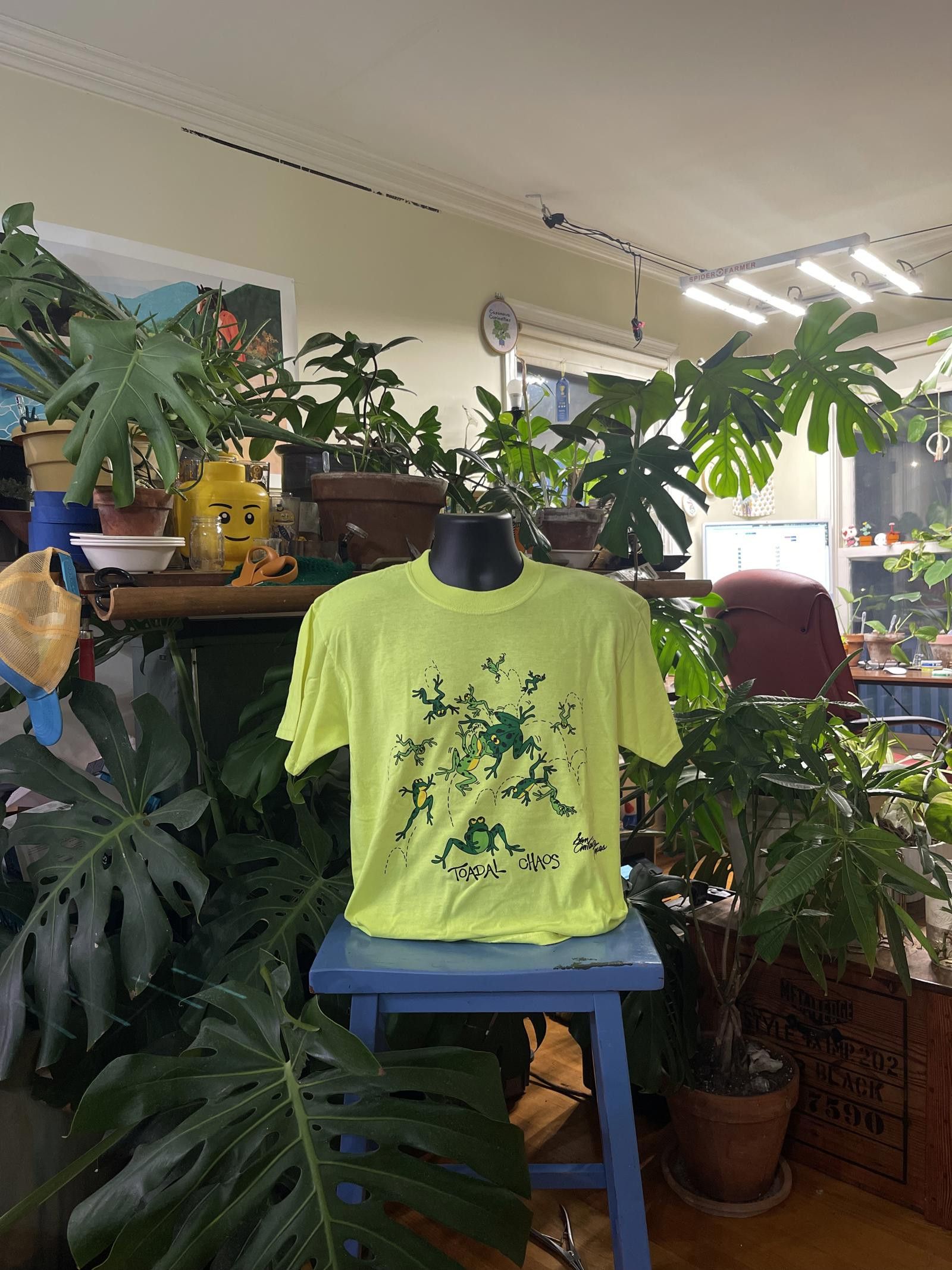 Jerzees Tropical T Shirt San Antonio Texas Neon Green