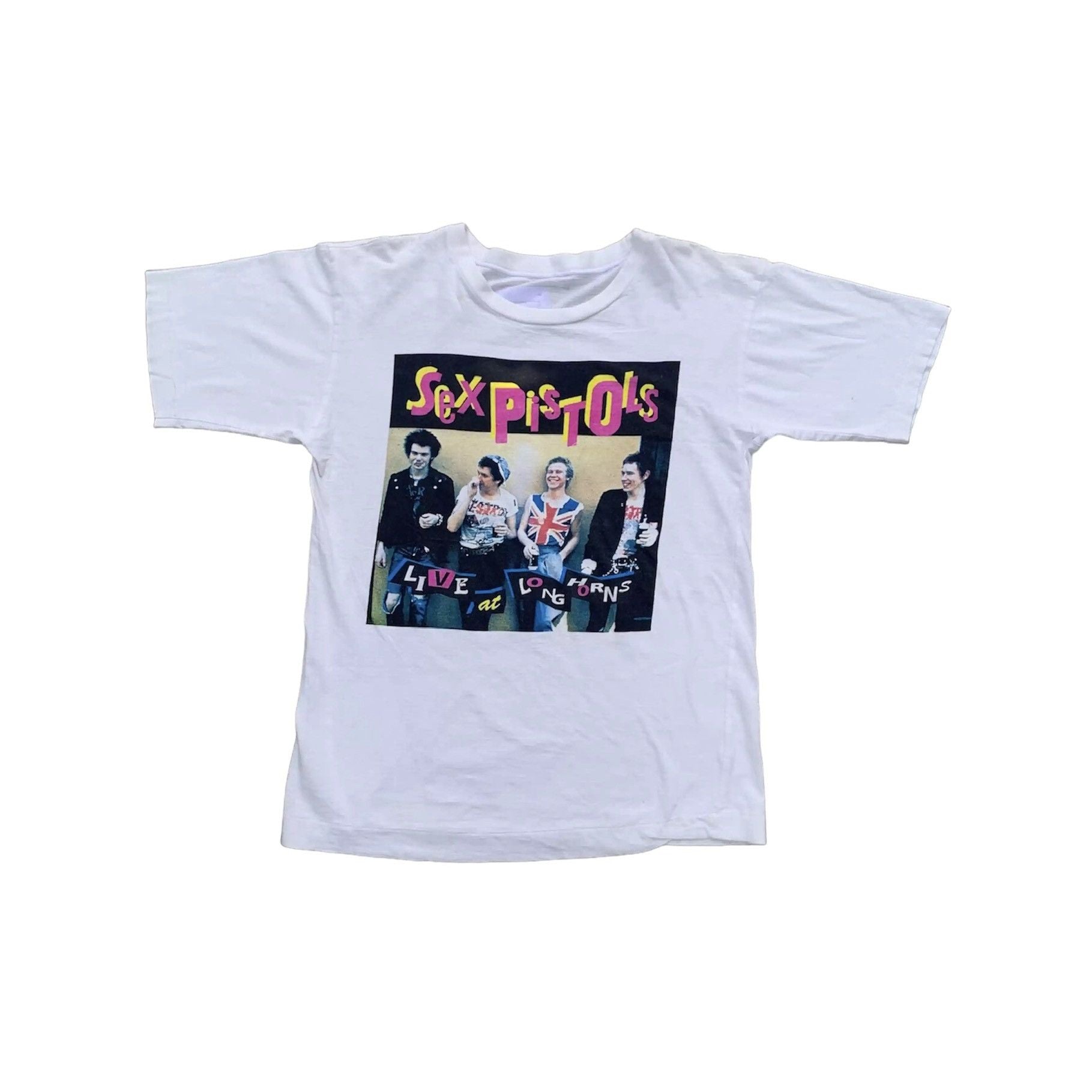 Band Tees Vintage 90s Sex Pistols Live At The Longhorn Tshirt Hoodie, Sweatshirt | FlexRushtees.com