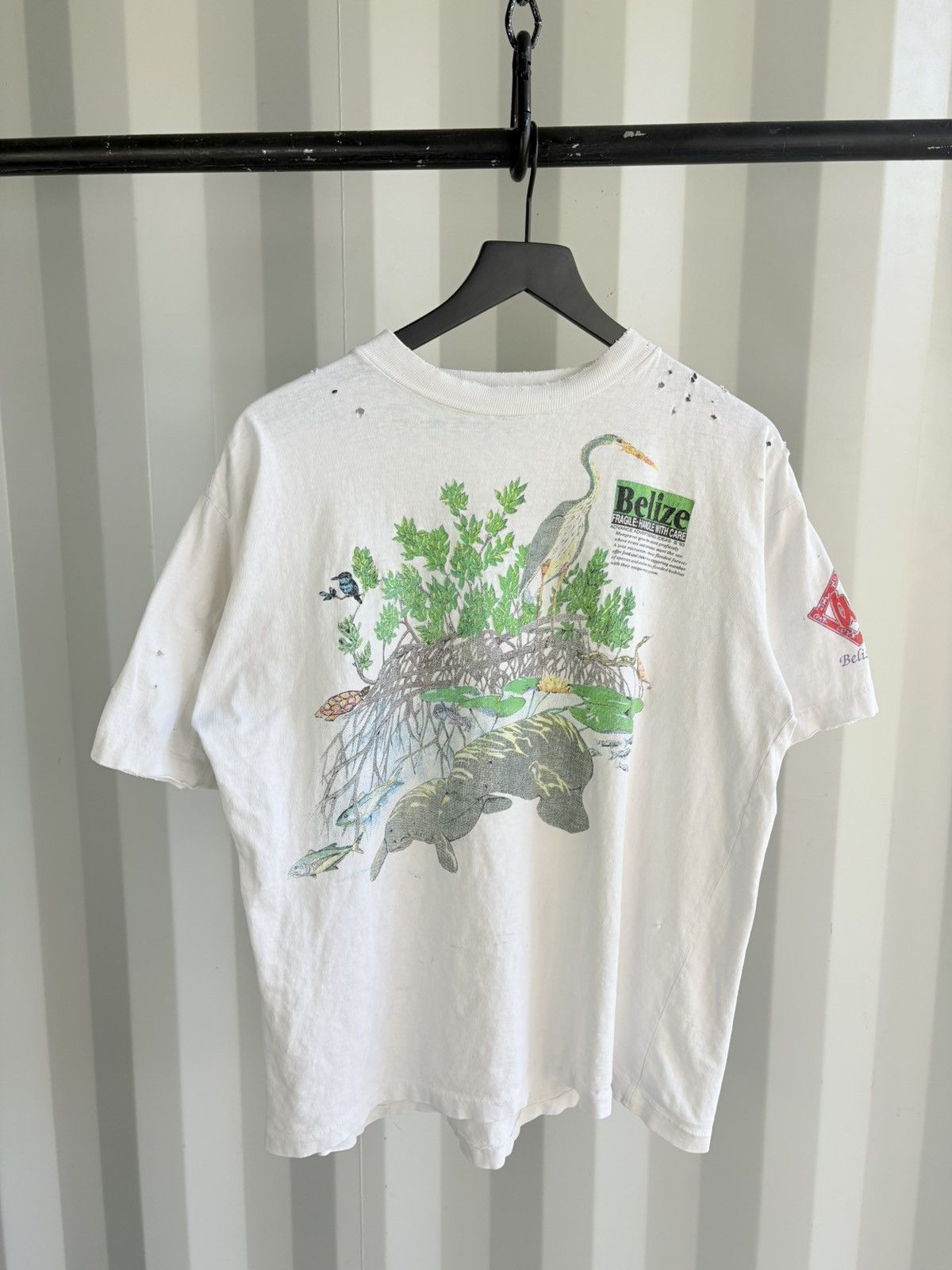 Vintage Thrashed Belize Mangroves Distressed Sun Faded Erd Grunge T-Shirts, Hoodie, Sweatshirt | FlexRushtees.com