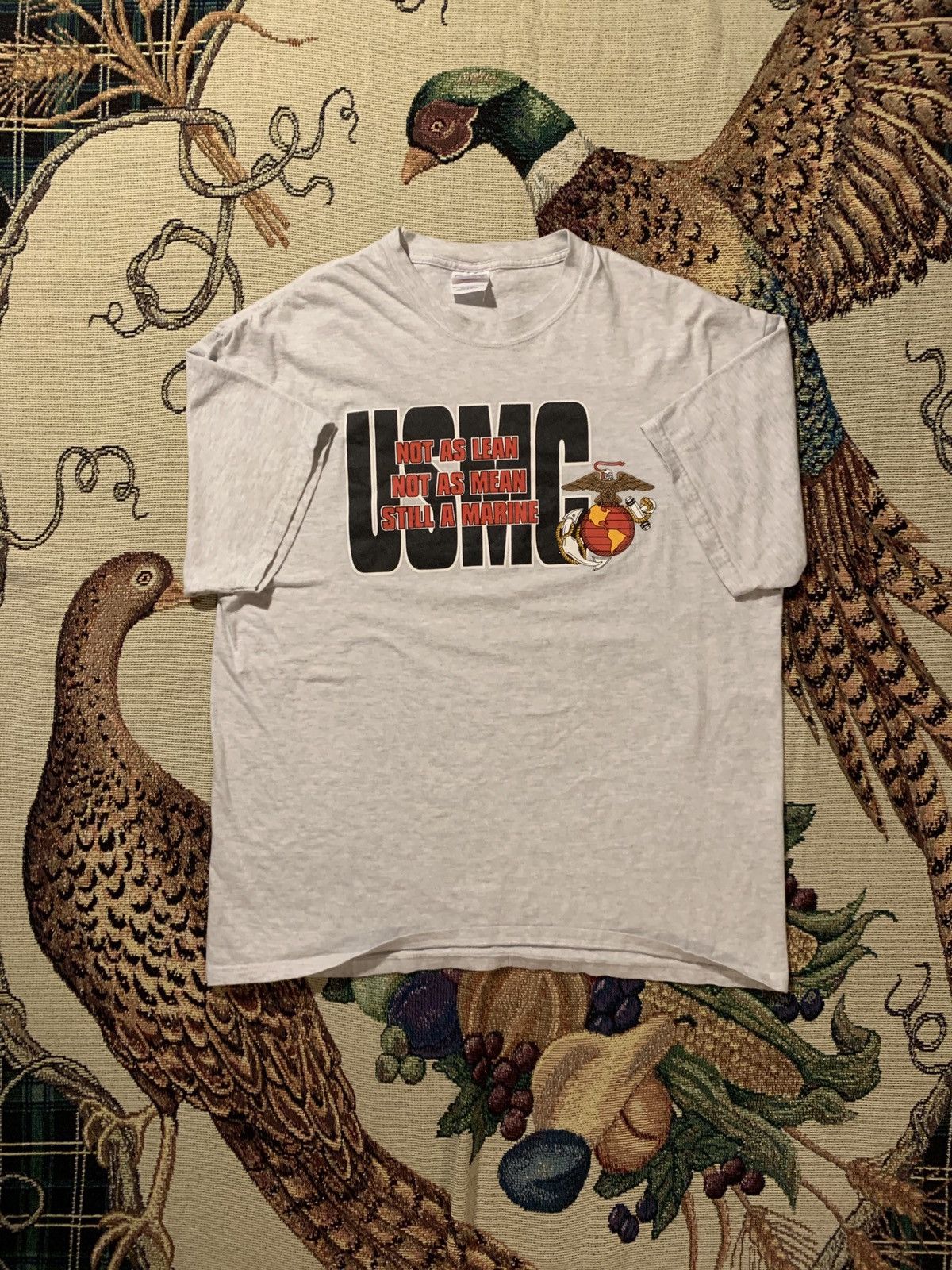 Vintage Usmc Marine Slogan Tee Hoodie, Sweatshirt | FlexRushtees.com